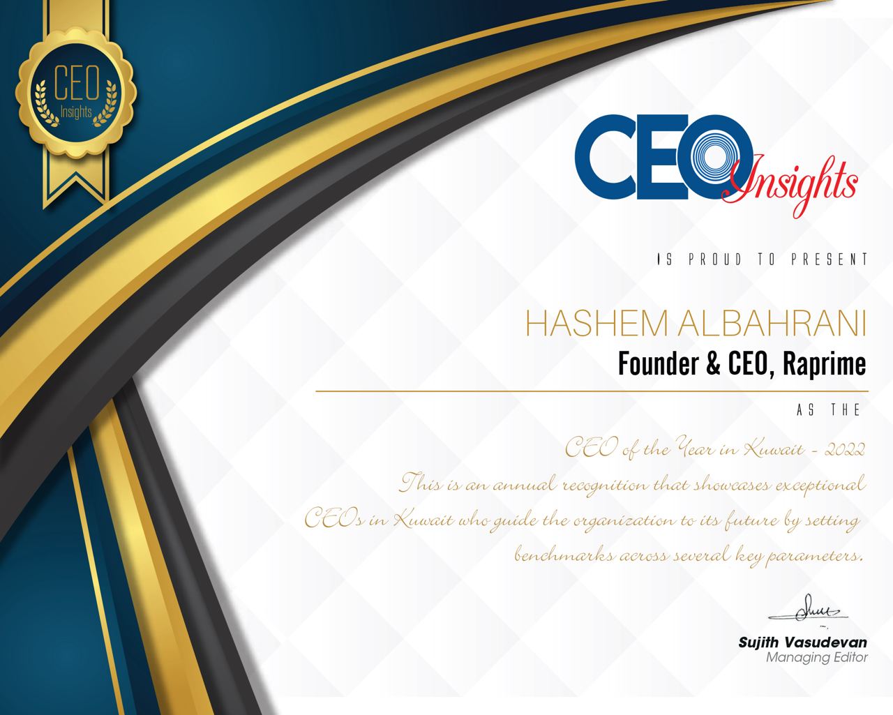 مقابلة الرئيس التنفيذى مع مجلة CEO Insights — 6